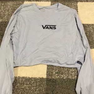 Vans light blue crop top